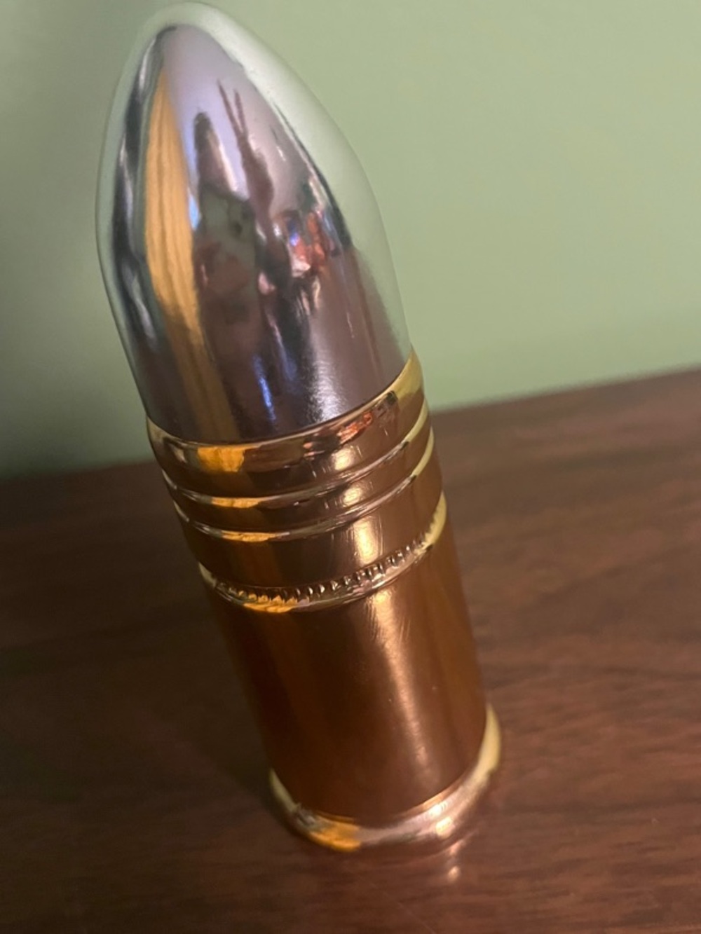 Bullet-shaped Metal Vintage Avon Bottle